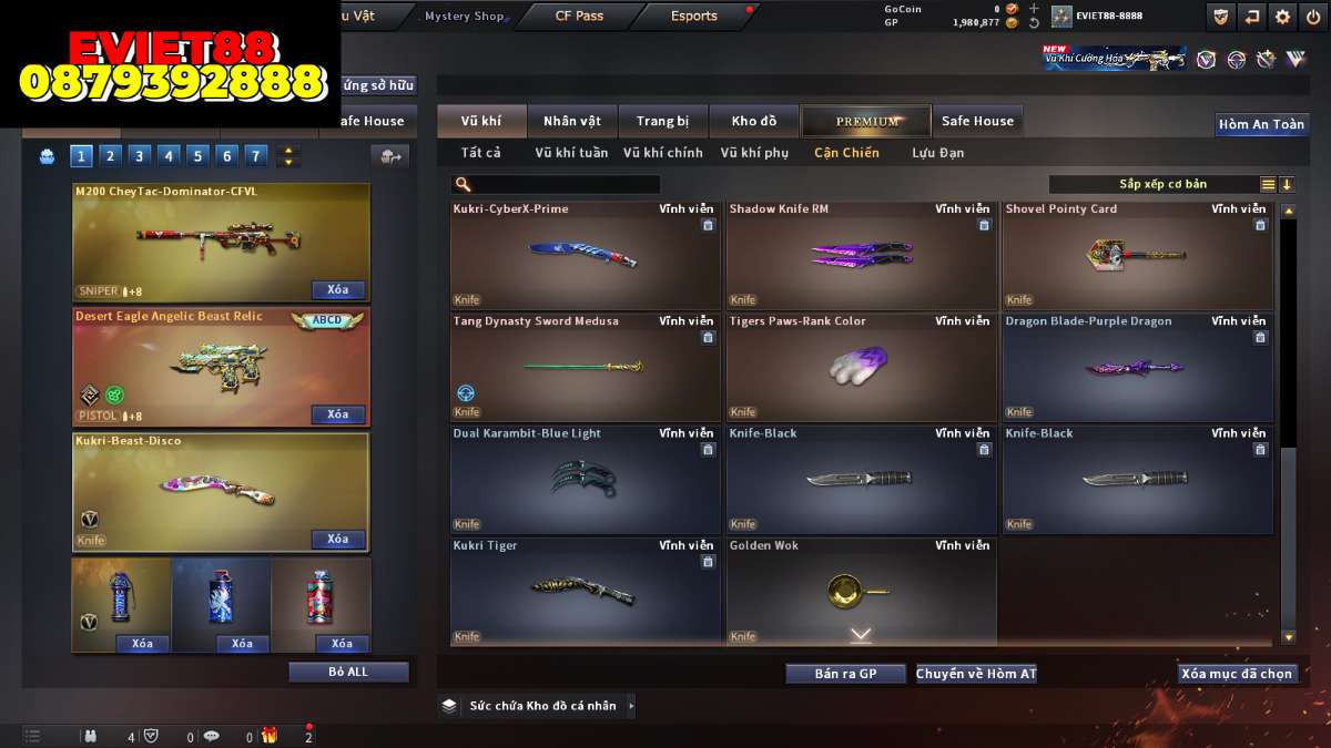 shop acc cf uy tin gia re